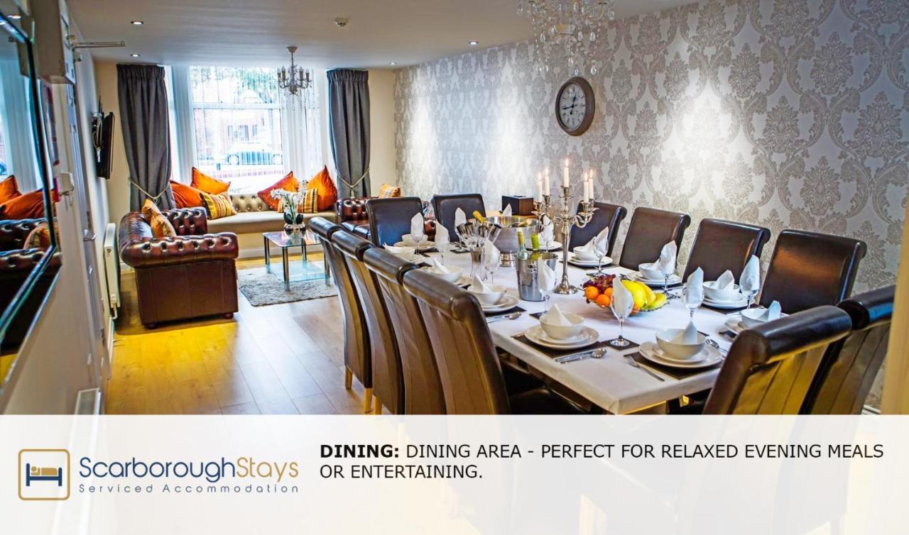 Scarborough Stays - Luxury Townhouse Ideal For Large Groups - Hot Tub المظهر الخارجي الصورة